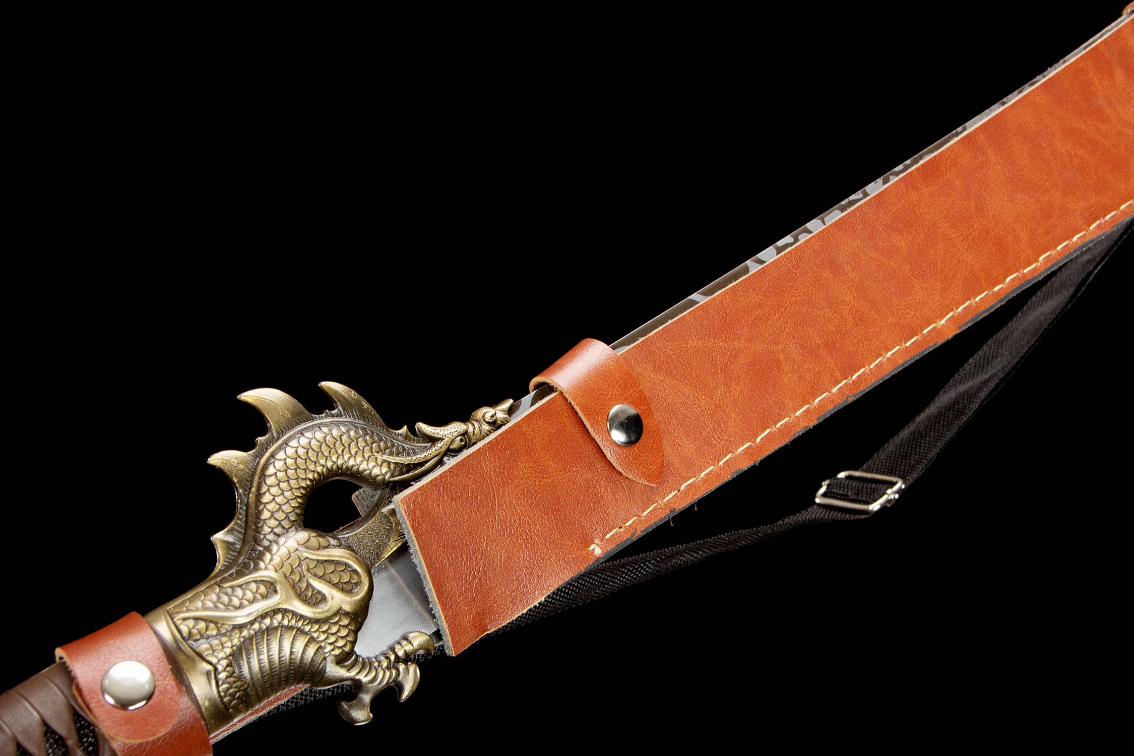 04416 御龙牛尾刀-高性能锰钢- 刀剑网